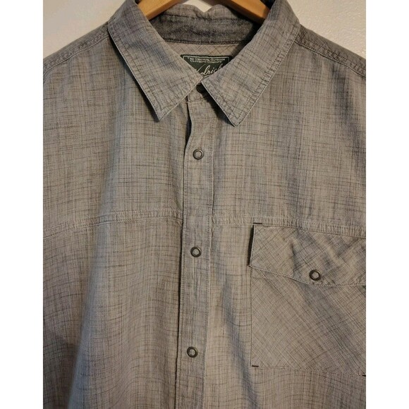 WoolRich Men's Shirt Size XXL Snap Button Green Pocket Short Sleeve - Picture 4 of 8